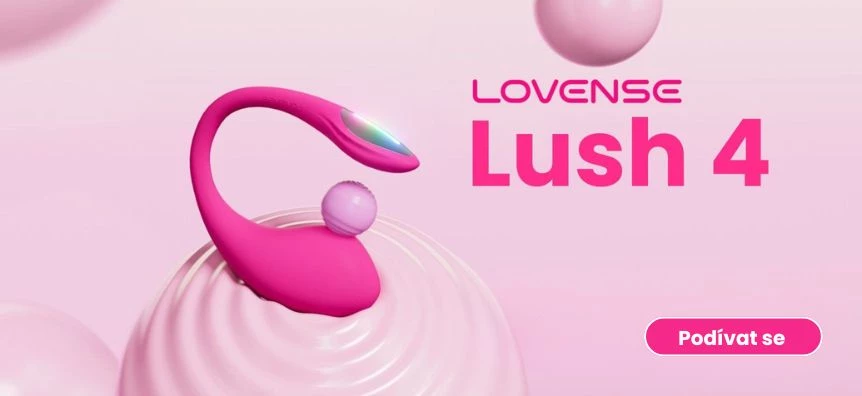 LOVENSE Lush 4 - chytré vibrovací vajíčko (růžové) - Lovesexshop.cz sex shop