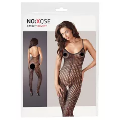NO:XQSE - crni mrežasti kombinezon s otvorima - M/L