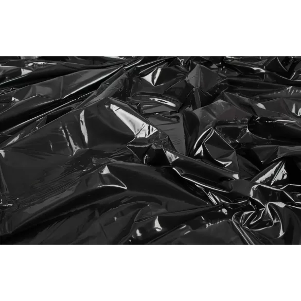 Lakirana posteljina - 200x230cm (crna)