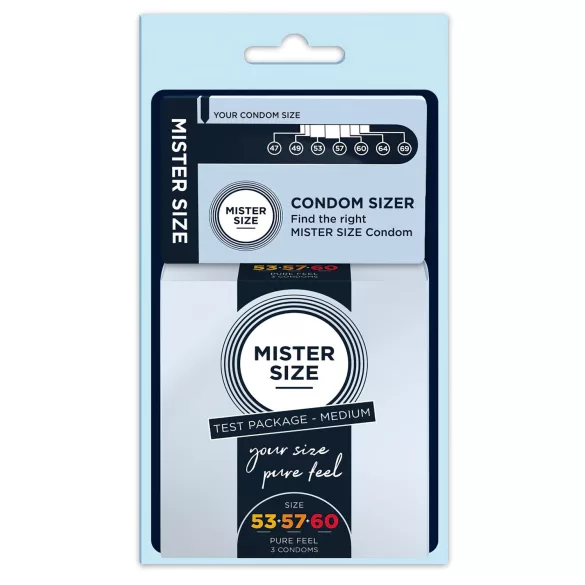Mister Size Test Paket sa Meračem za Kondome - 3 komada
