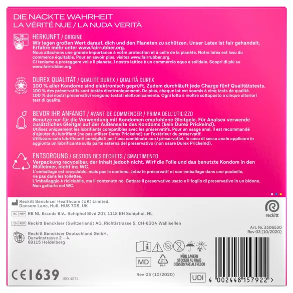 Durex - Pleasure Me kondom (40 komada)