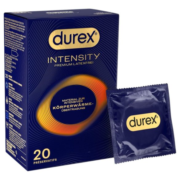 Durex Intensity - tanki, bezlateksni kondom (20 kom)