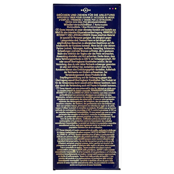 Durex Intensity - tanki, bezlateksni kondom (20 kom)