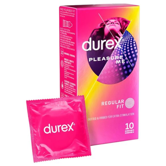 Durex Pleasure Me - rebrasti sa tačkama kondomi (10 komada)