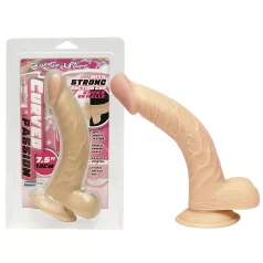 NMC 7.5 - Prirodni savijeni dildo (19 cm)