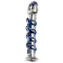 Icicles No. 5 - spiralno stakleni dildo (prozirno-plavi)