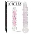 Icicles No. 7 - stakleni dildo sa perlicama