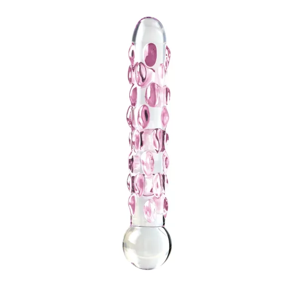 Icicles No. 7 - stakleni dildo sa perlicama