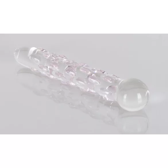 Icicles No. 7 - stakleni dildo sa perlicama