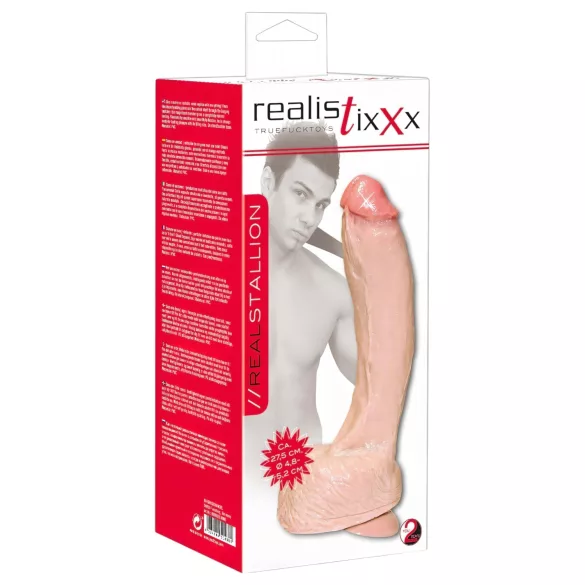 Realistixxx Giant - ekstra veliki dildo (prirodna boja)