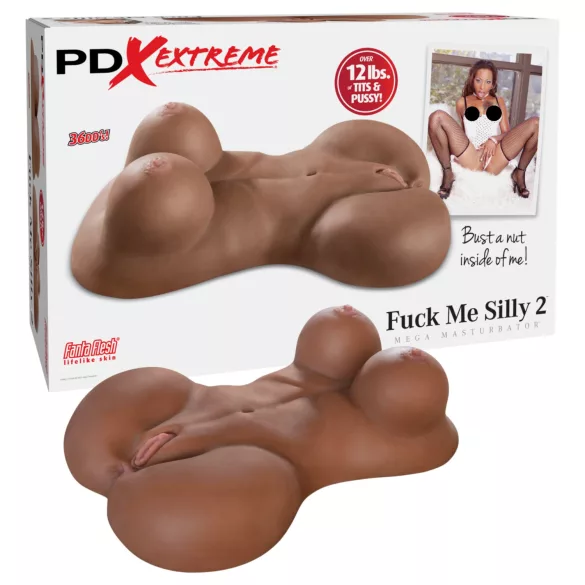 Pipedream Fuck Me Silly Sista - smeđi ženski torzo masturbator (5,7 kg)