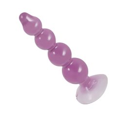   You2Toys - analne kuglice - ljubičasti analni dildo sa vakumskom bazom