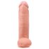 King Cock veliki dildo sa testisima 12" (30 cm) - prirodna boja