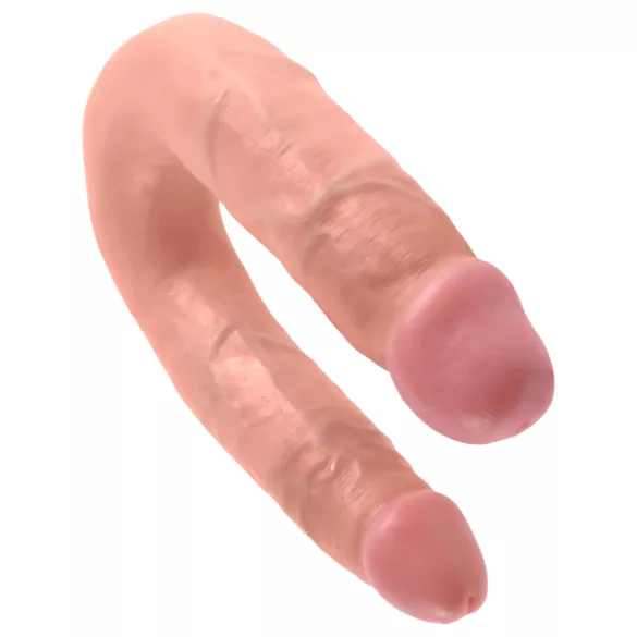 King Cock dupla dildo (srednji) - prirodna boja