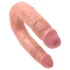 King Cock dupla dildo (srednji) - prirodna boja