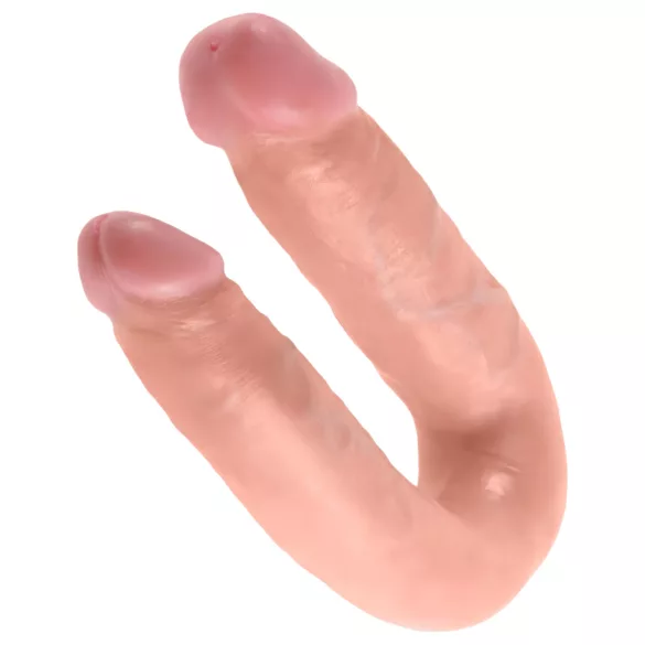 King Cock dupla dildo (srednji) - prirodna boja