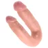 King Cock dupla dildo (srednji) - prirodna boja