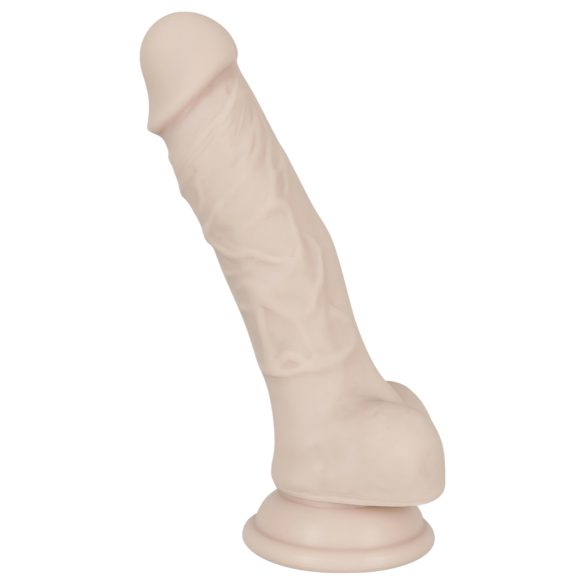 You2Toys - Silikonski dildo sa vakuumskom čašicom - srednji (natur)