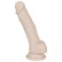 You2Toys - Silikonski dildo sa vakuumskom čašicom - srednji (natur)