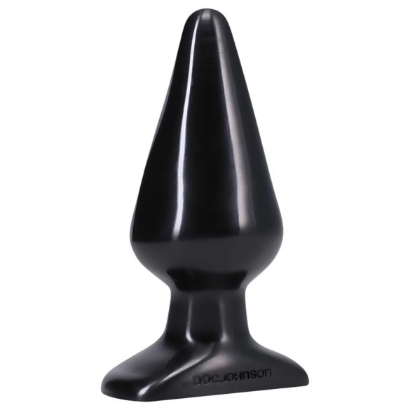 Doc Johnson crni analni plug - klasičan, veliki (14,5cm)