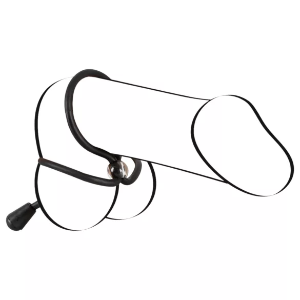 Bad Kitty - silikonski penis prsten (crni)