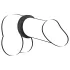 Crni Velvet - debelosteni prsten za penis (2,6 cm) - crni