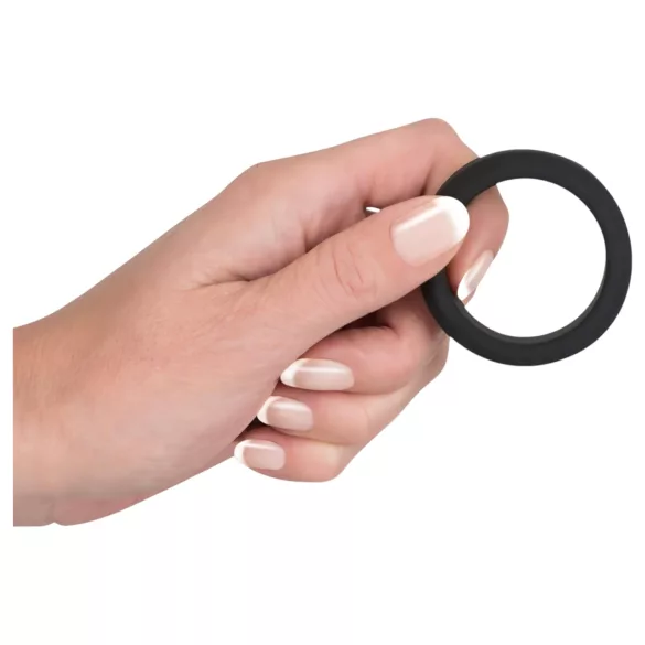 Black Velvet - crni prsten za penis (3,8 cm)