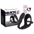Black Velvet - analni dildo sa prstenovima za penis i testise (crno)