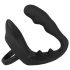 Black Velvet - analni dildo sa prstenovima za penis i testise (crno)