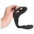 Black Velvet - analni dildo sa prstenovima za penis i testise (crno)