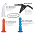 You2Toys - Set dildoa za pričvršćivanje! - raznobojan