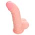 Medicinski silikonski dildo (20cm) - prirodan