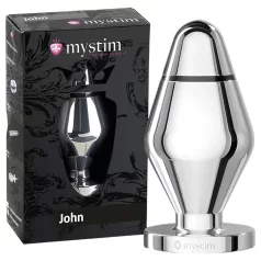 Mystim Little John - elektro analni čep - srebrni (veliki)