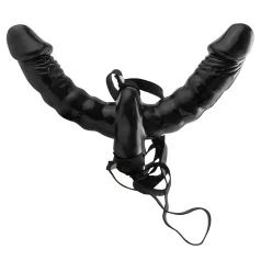 Pipedream - Dupli vibrator na kaiš (crni) - Fetish