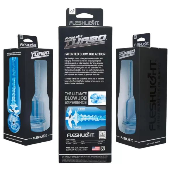 Fleshlight Turbo Thrust - vakuumski masturbator (plava)