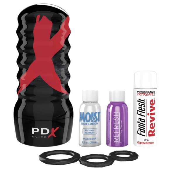 PDX Elite Air-Tight Vagina - ručna vakuumska vagina (prirodna)