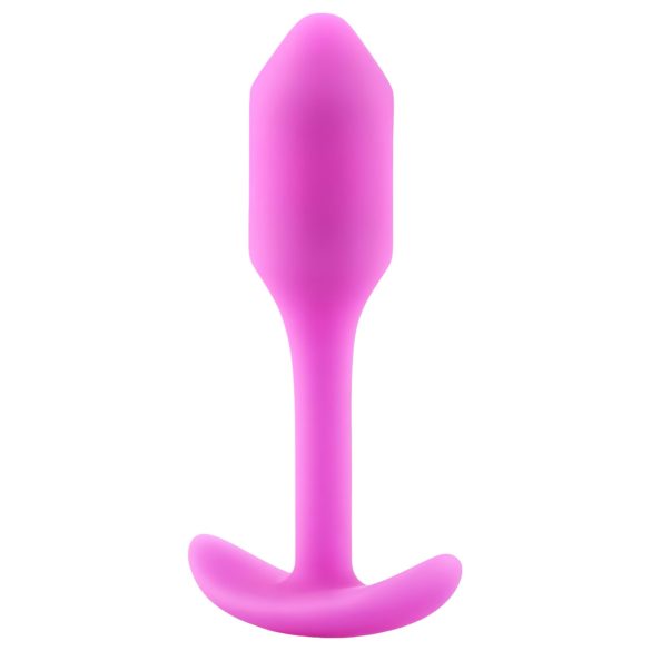 b-vibe Snug Plug 1 - analni plug s unutrašnjom težinom (55g) - roze