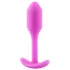 b-Vibe Snug Plug 1 - analni čep sa unutrašnjom težinom (55 g, roze)