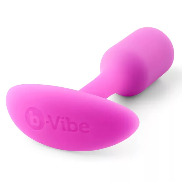b-Vibe Snug Plug 1 - analni čep sa unutrašnjom težinom (55 g, roze)