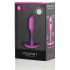 b-vibe Snug Plug 1 - analni plug s unutrašnjom težinom (55g) - roze