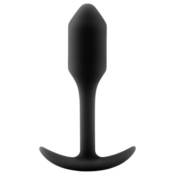 b-vibe Snug Plug 1 - analni čep sa unutrašnjom težinom (55g) - crni