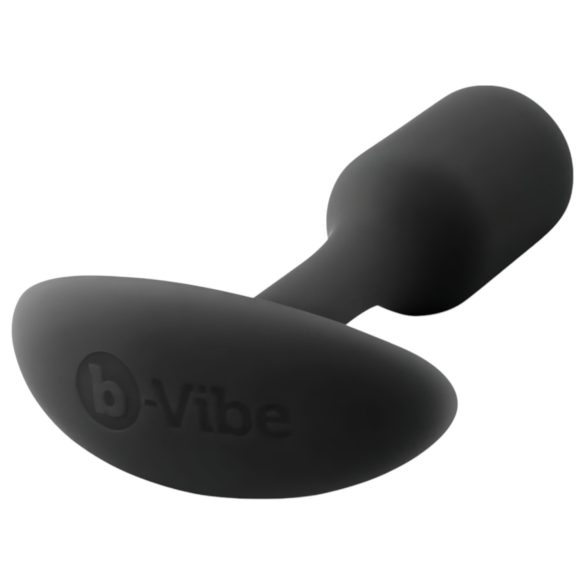 b-vibe Snug Plug 1 - analni čep sa unutrašnjom težinom (55g) - crni