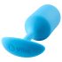b-vibe Snug Plug 3 - dupla kugle analni plug (180g) - plavi