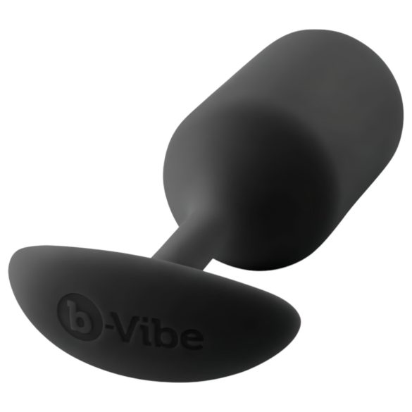 b-vibe Snug Plug 3 - dvostruki analni čep (180g) - crni
