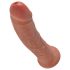 King Cock 8 дилдо (20 cm) - tamna prirodna boja