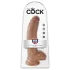 King Cock 9 са јајима дилдо (23 cm) - браон