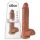 King Cock 25cm Dildo sa Testisima - Tamni