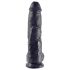 King Cock 10 testis dildo (25 cm) - crni