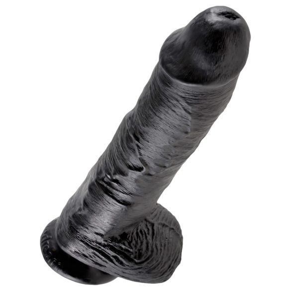 King Cock 10 testis dildo (25 cm) - crni