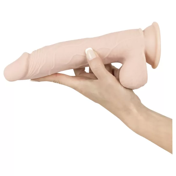 Nature Skin - vakumski, realistični dildo - prirodna boja (srednji)